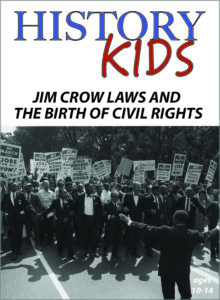 History kids Jim Crow Laws poster with an image